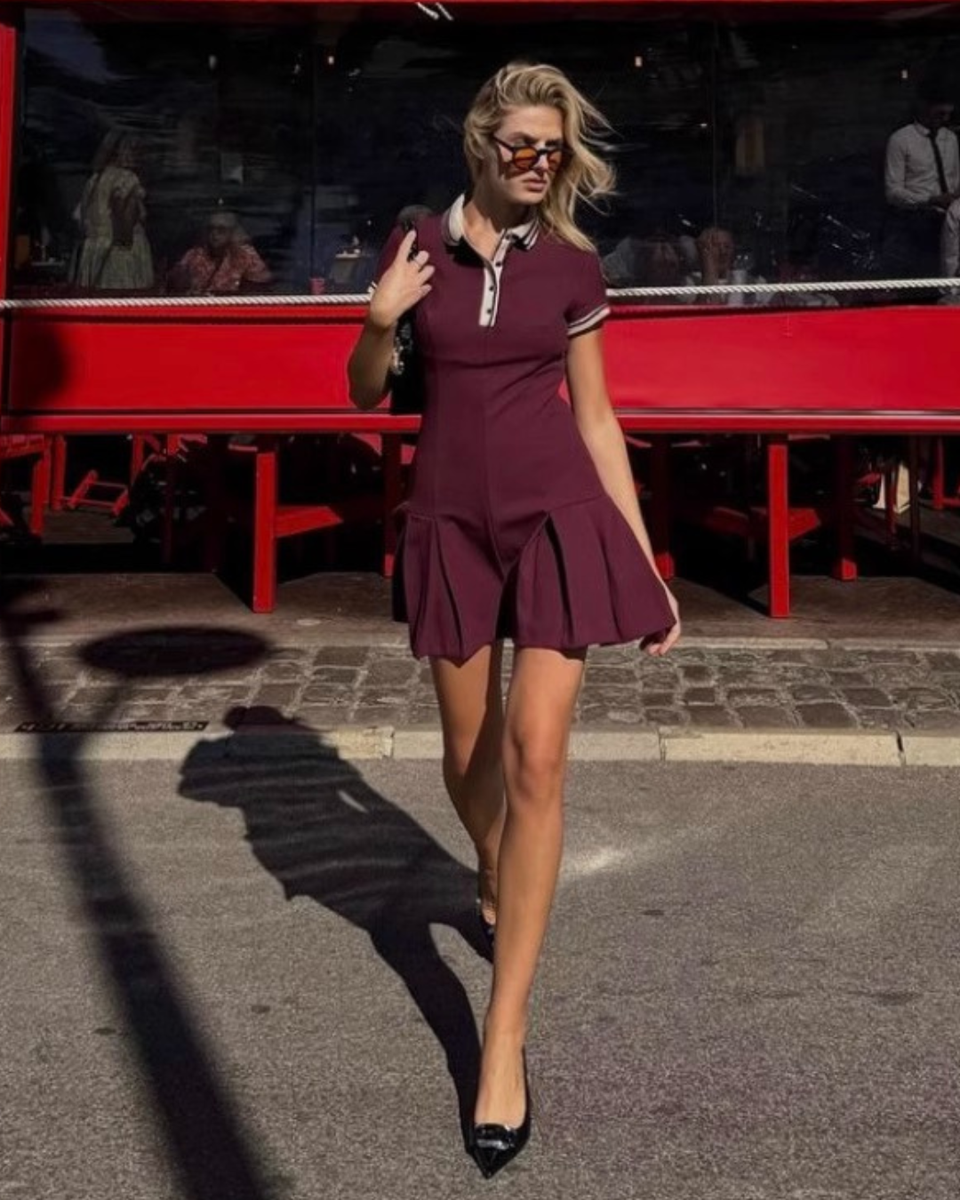 Retro Sporty Polo One Piece