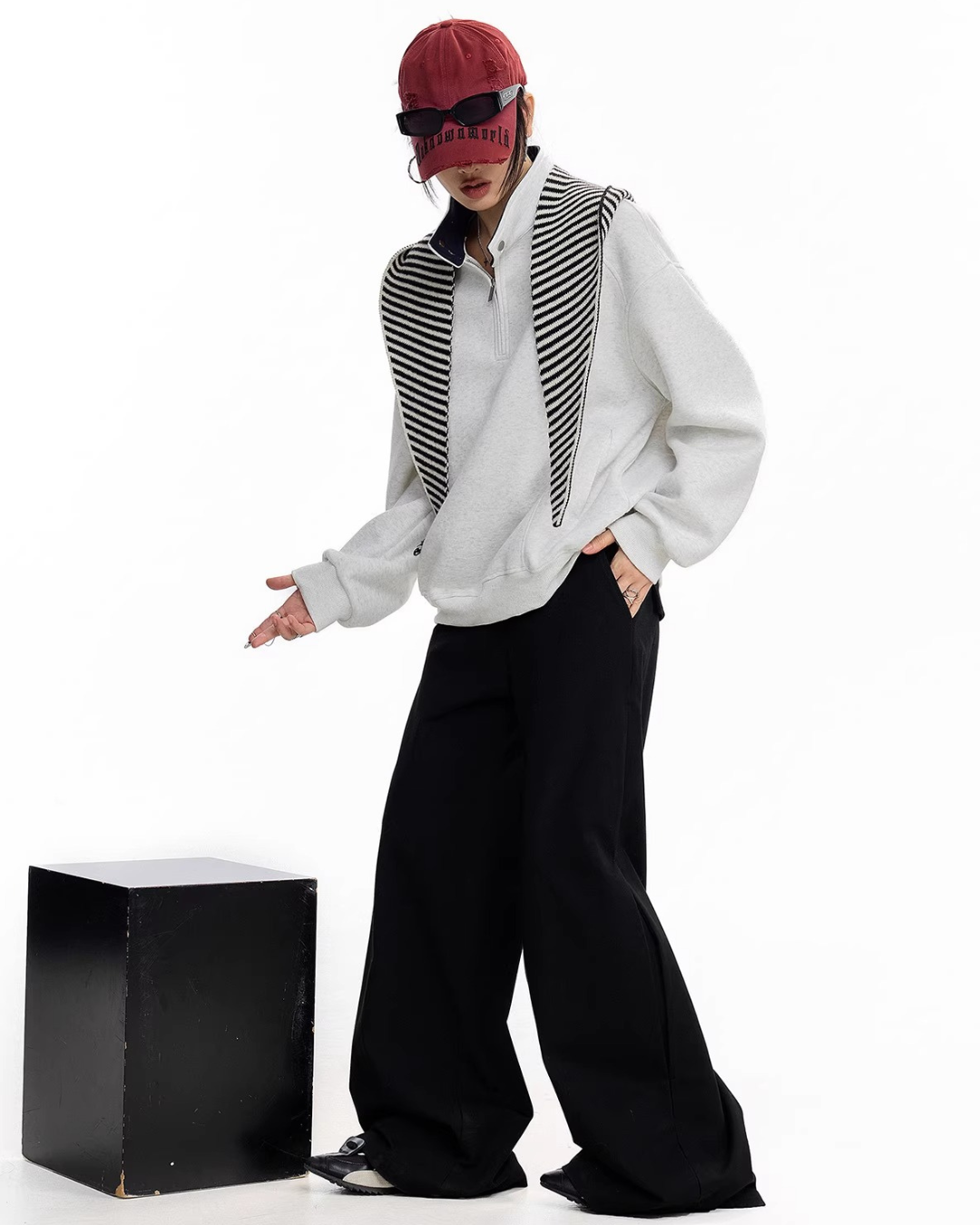 Half Zip Sweat Pullover