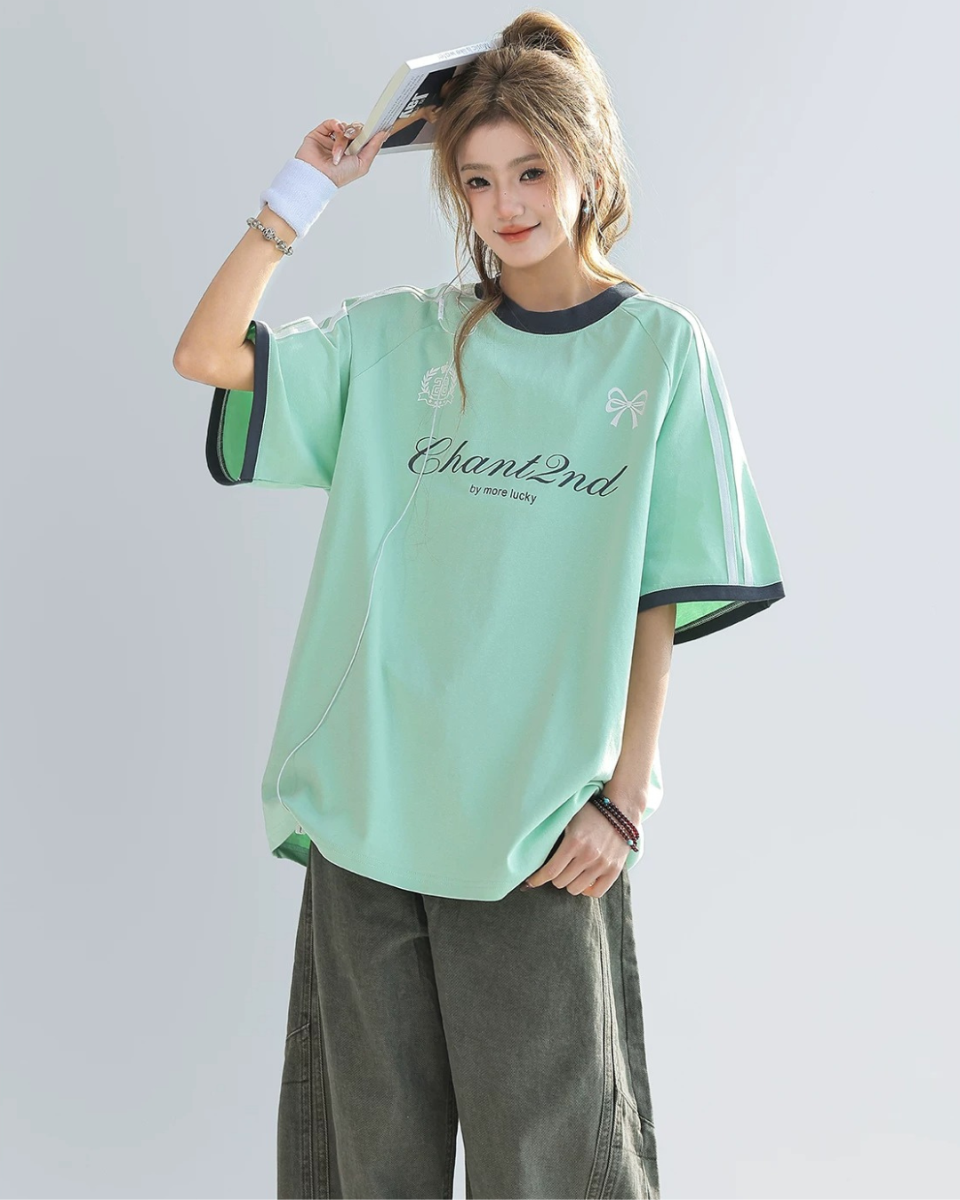 Bow Script Sporty Color Tee