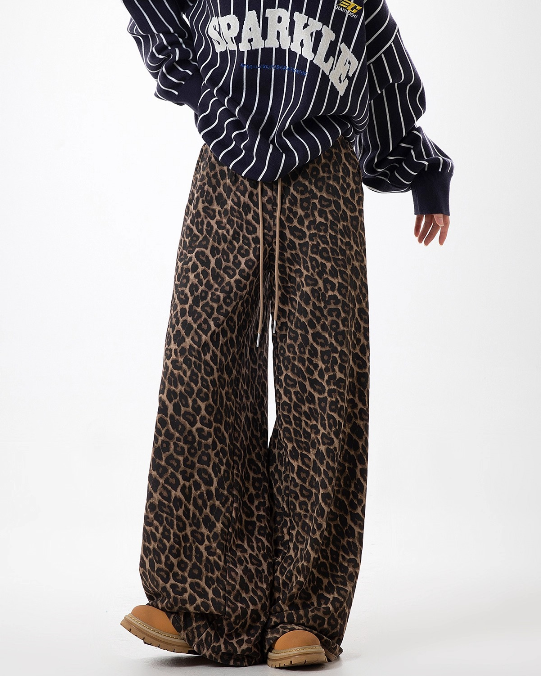 Bold Leopard Baggy Trousers