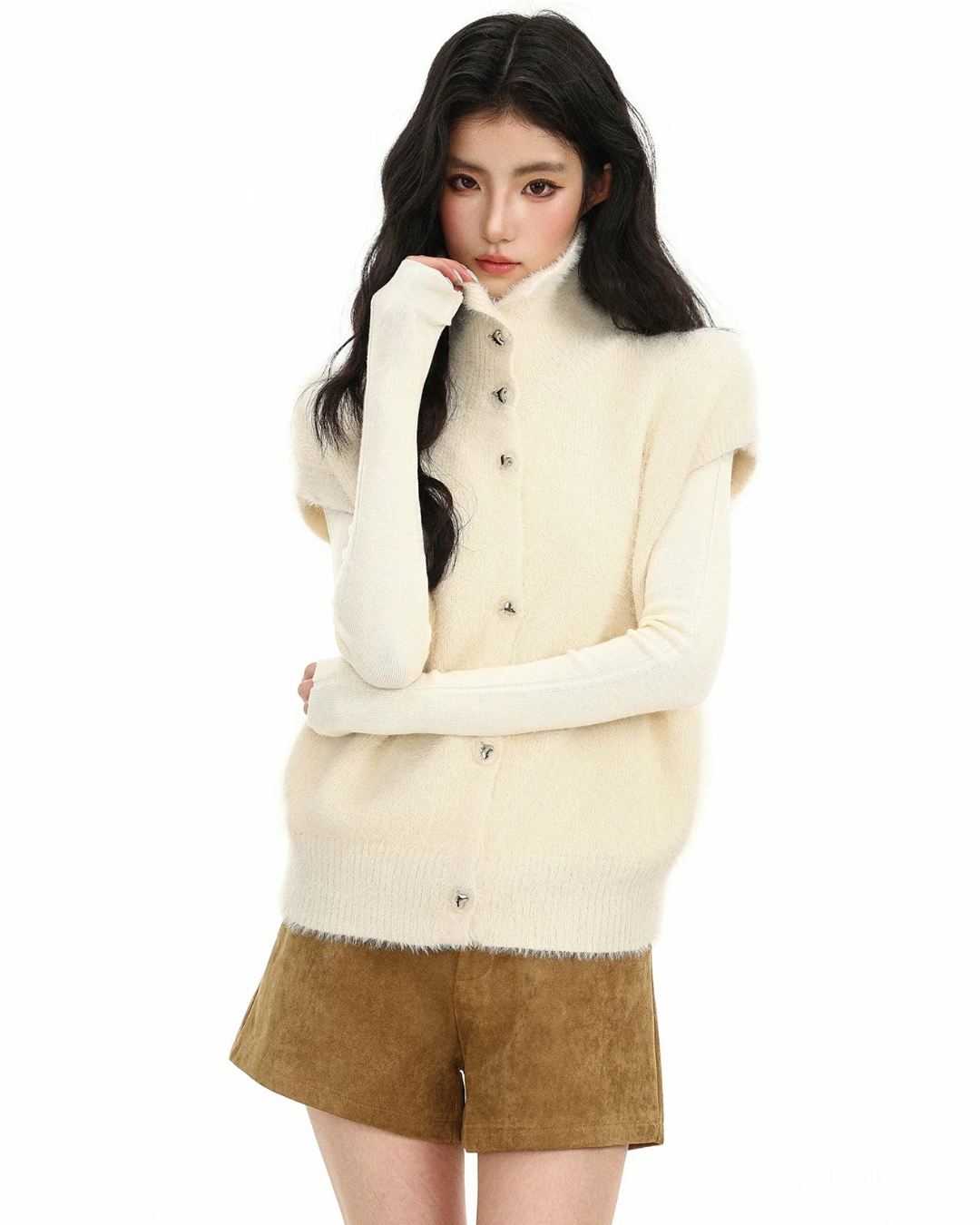 Brushed Knit Vest