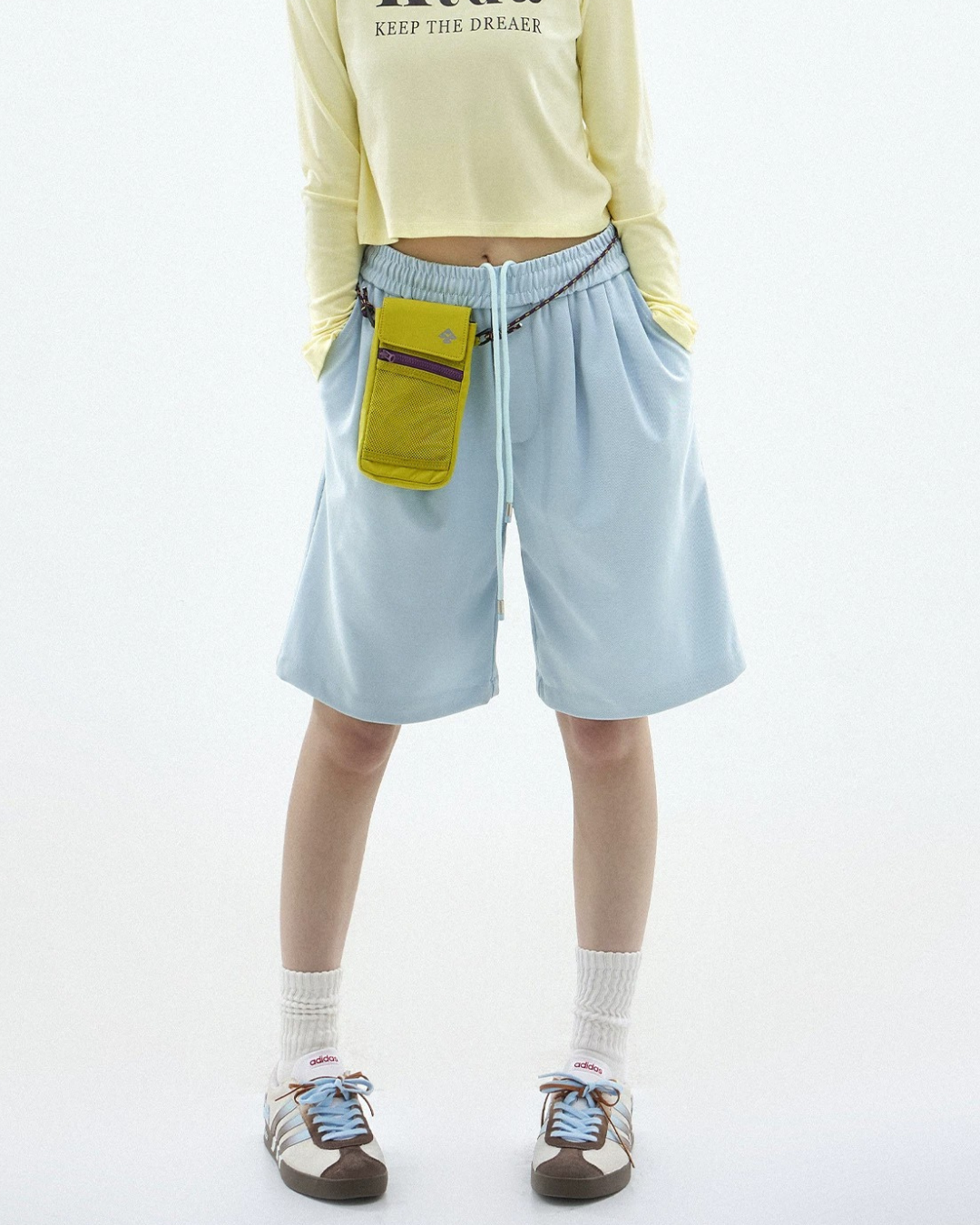 Drawstring Loose Fit Sport Shorts