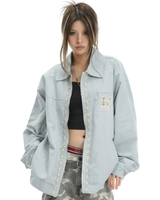Jacquard Trim Bomber