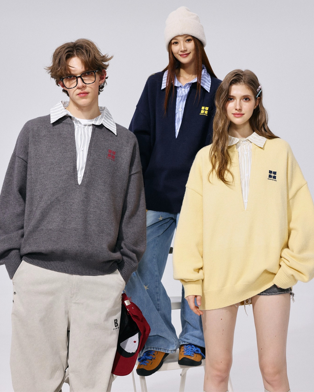 Layered Collar Knit Top