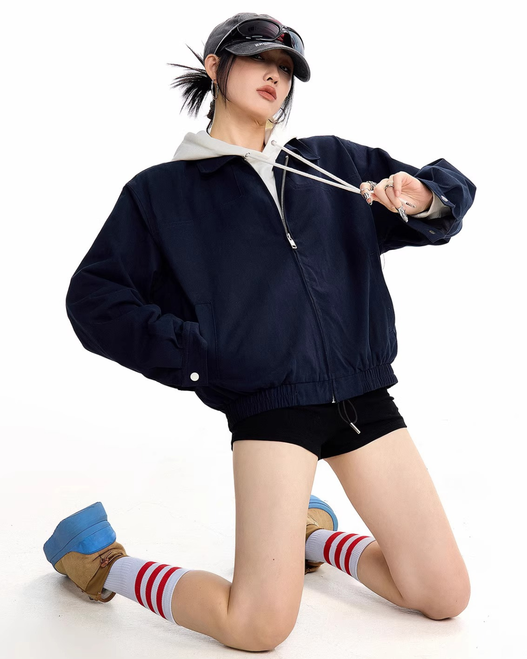 Oversized Harrington Jacket