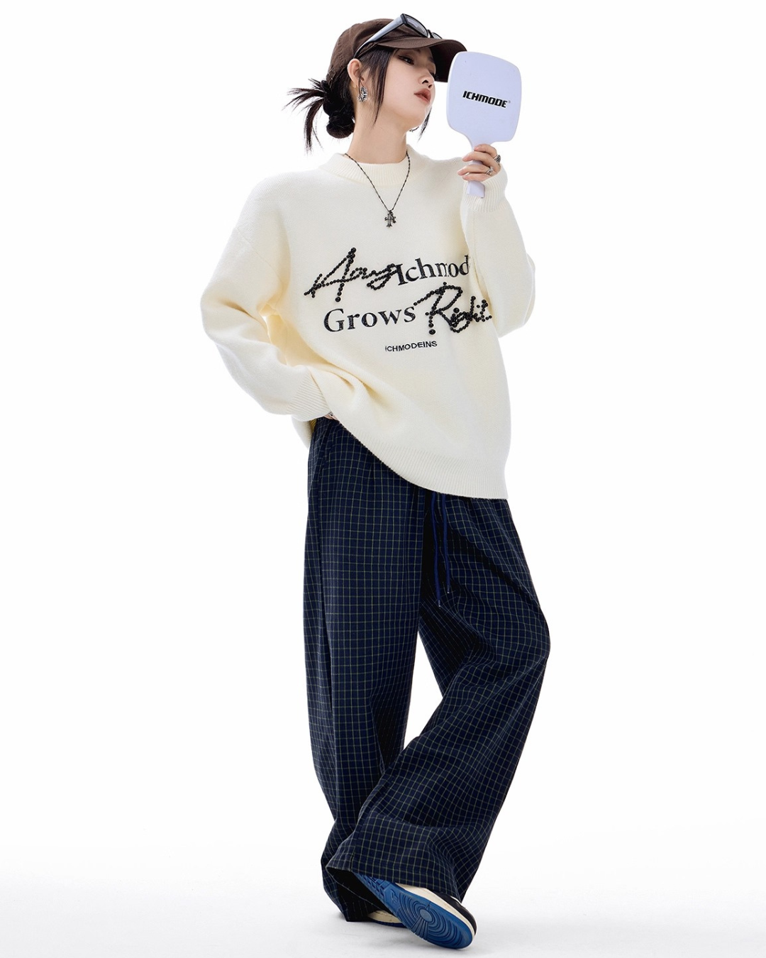 Pearl Letter Knit Sweater