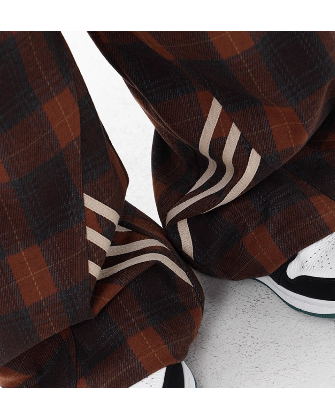 Retro Plaid Street Pants