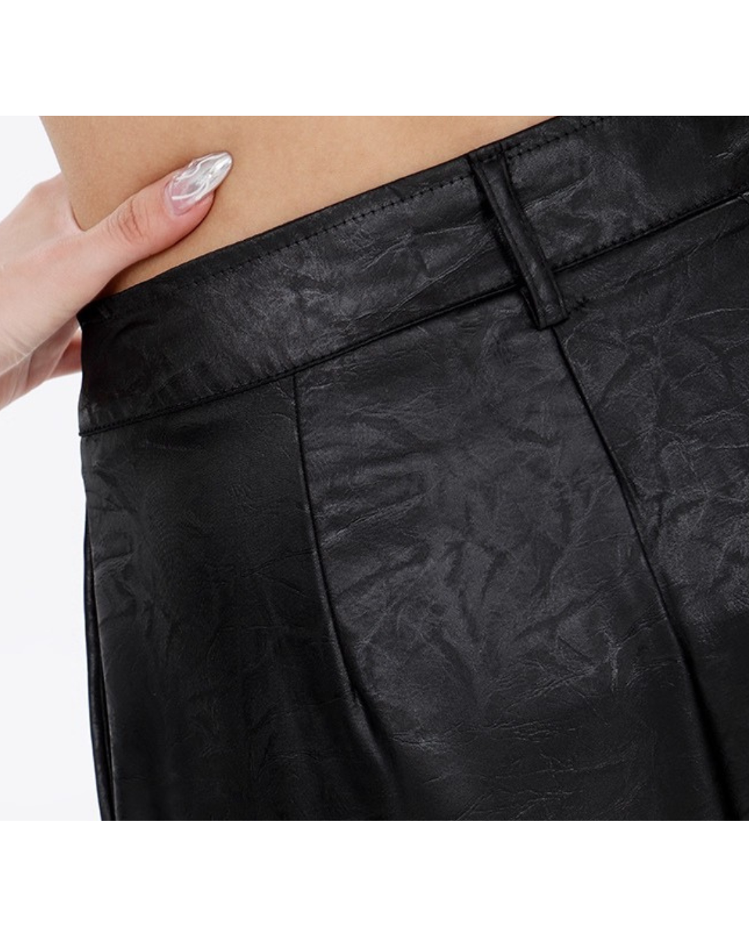 Urban Edge Faux Leather Trousers