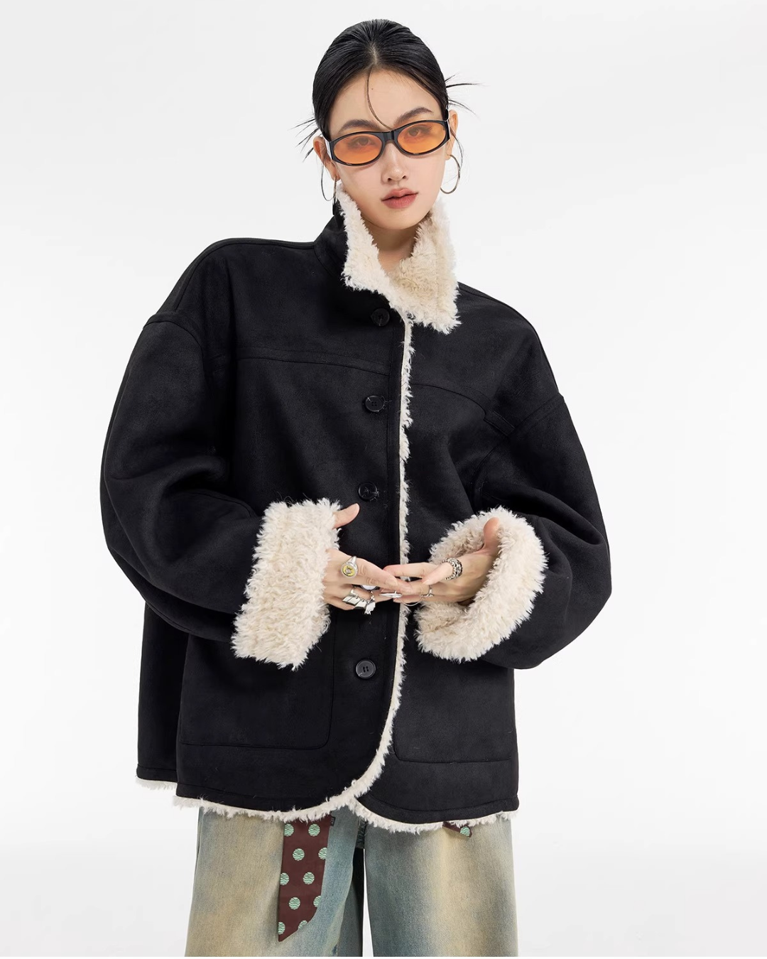 Boa Shearling Oversized Jacket