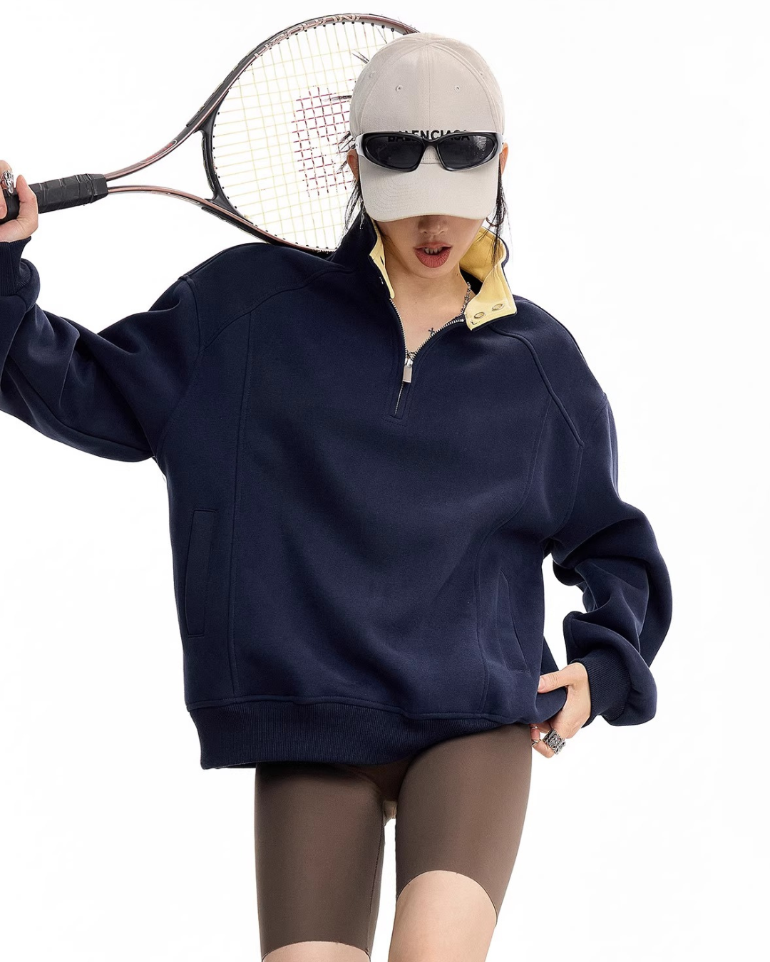 Half Zip Sweat Pullover