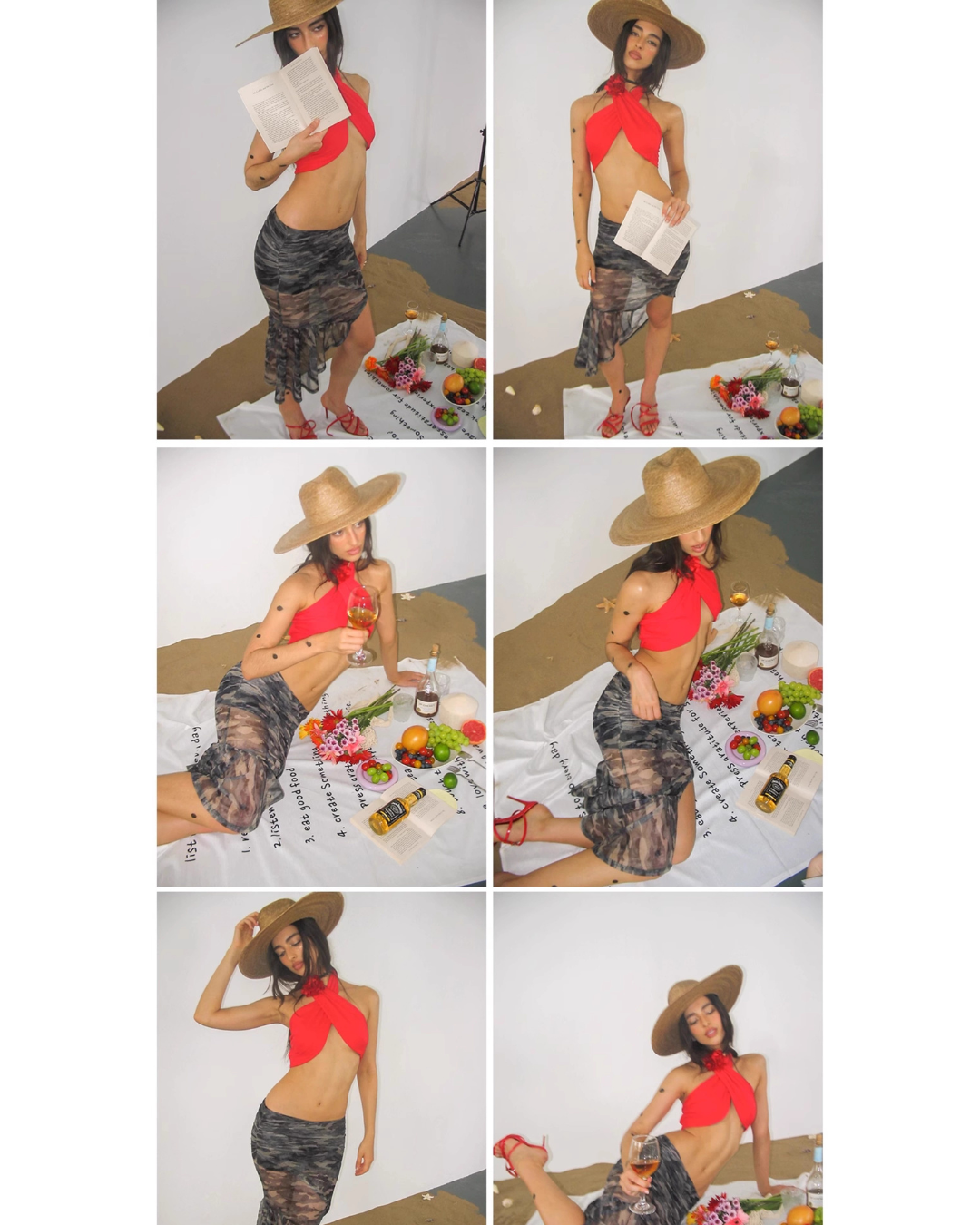 Camoflouge Drape Skirt