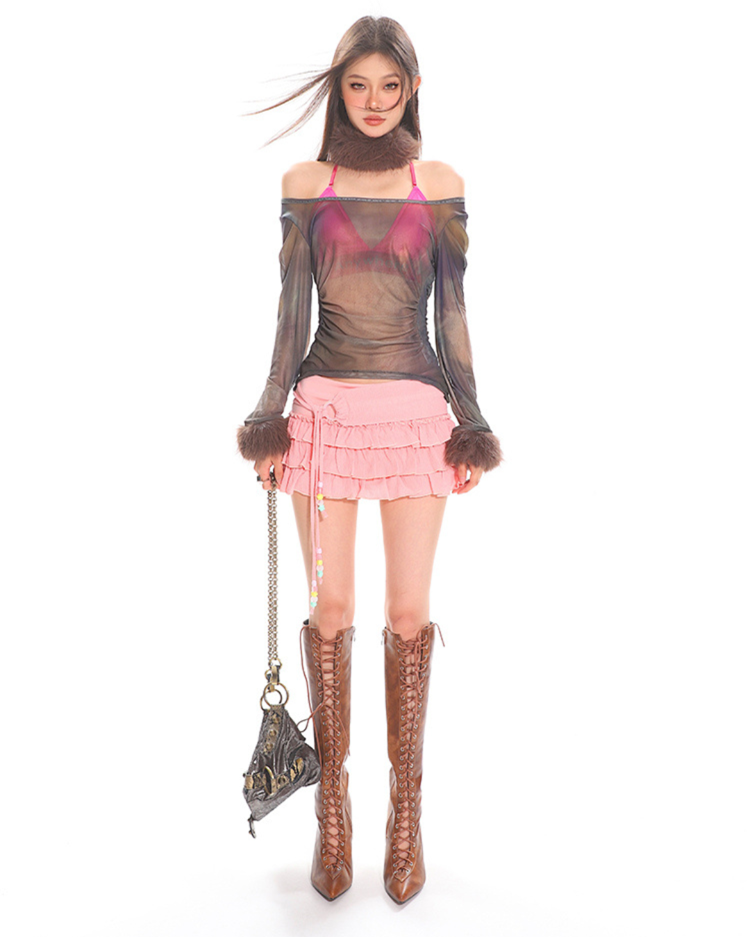 Voluminous Frill Mini Skirt