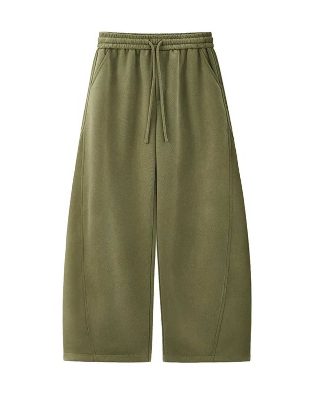 Draped Wide Fit Sweat Trousers