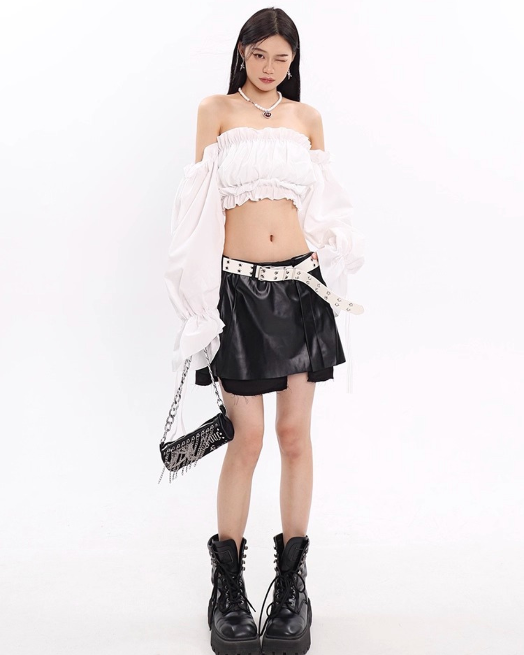 Star Hole Double Belt