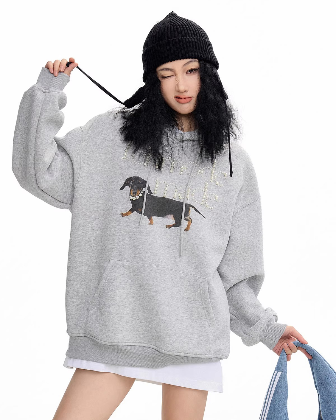 Pearl Logo Dog Hoodie