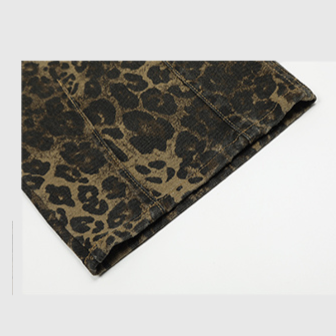 Leopard Print Overalls