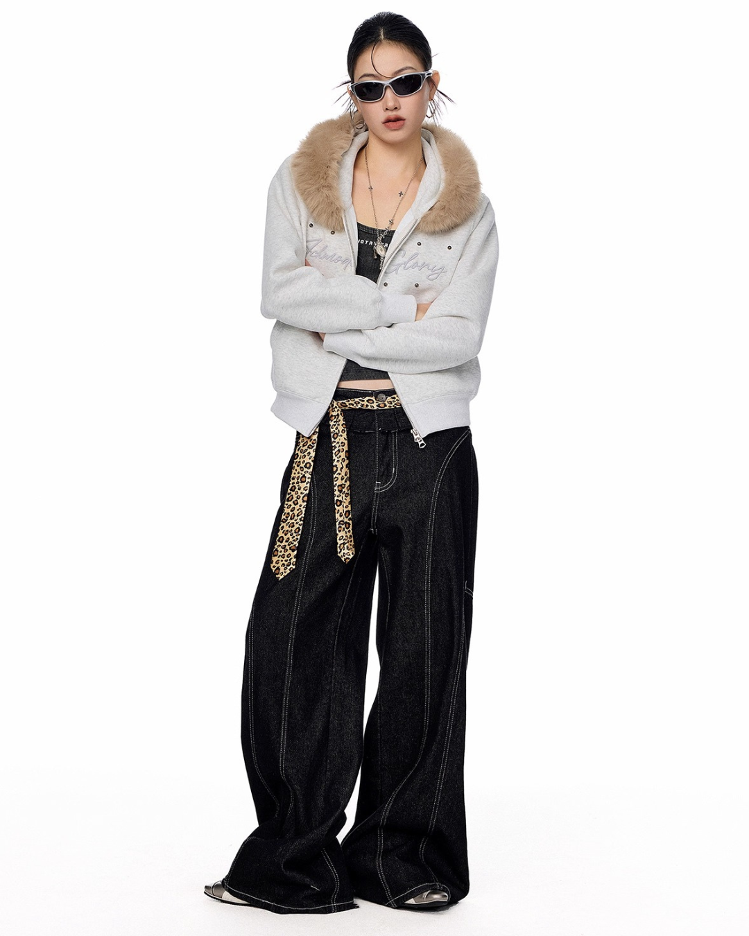 Fur Hood Short Jacket