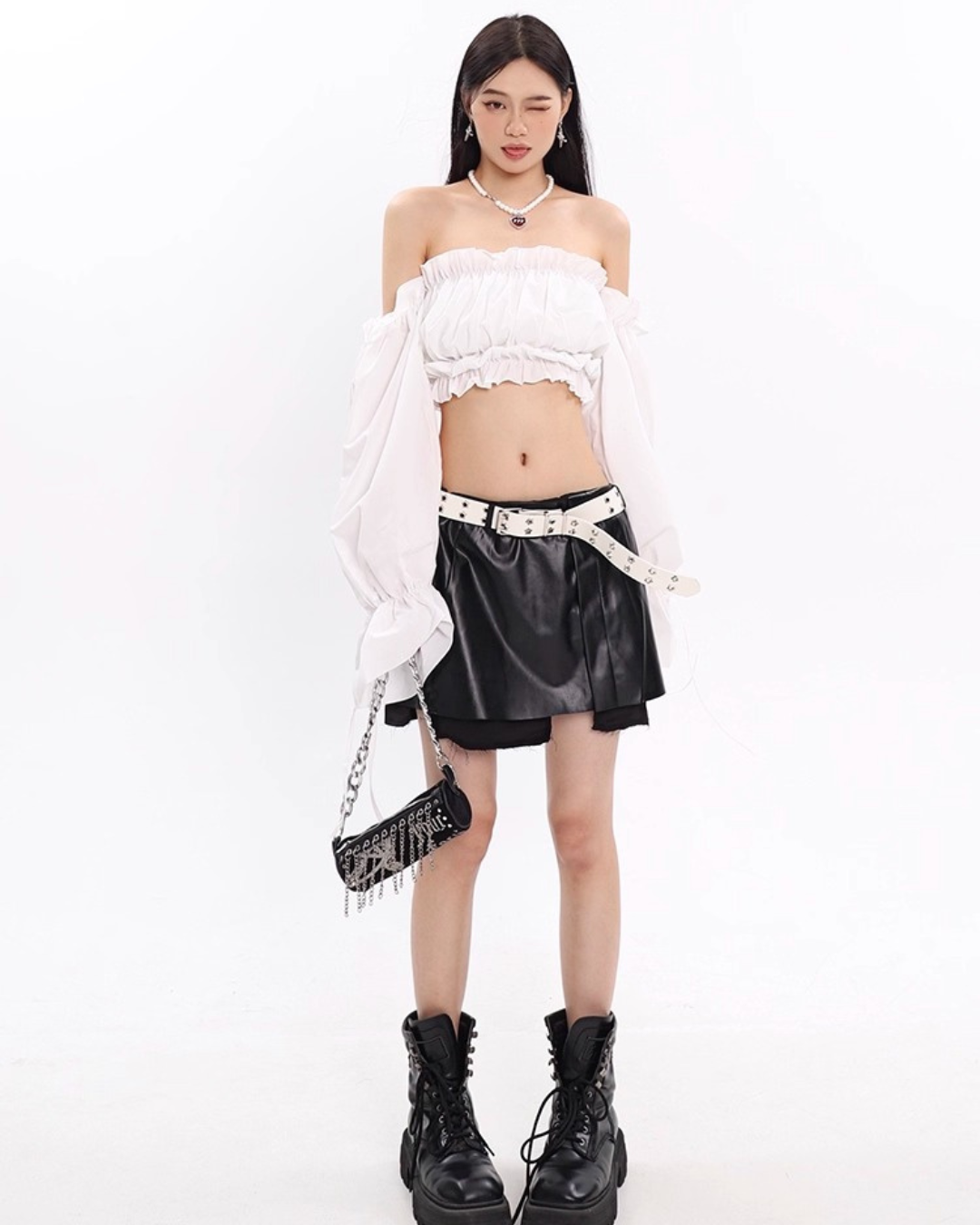 Star Hole Double Belt