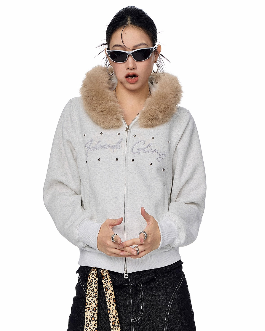 Fur Hood Short Jacket