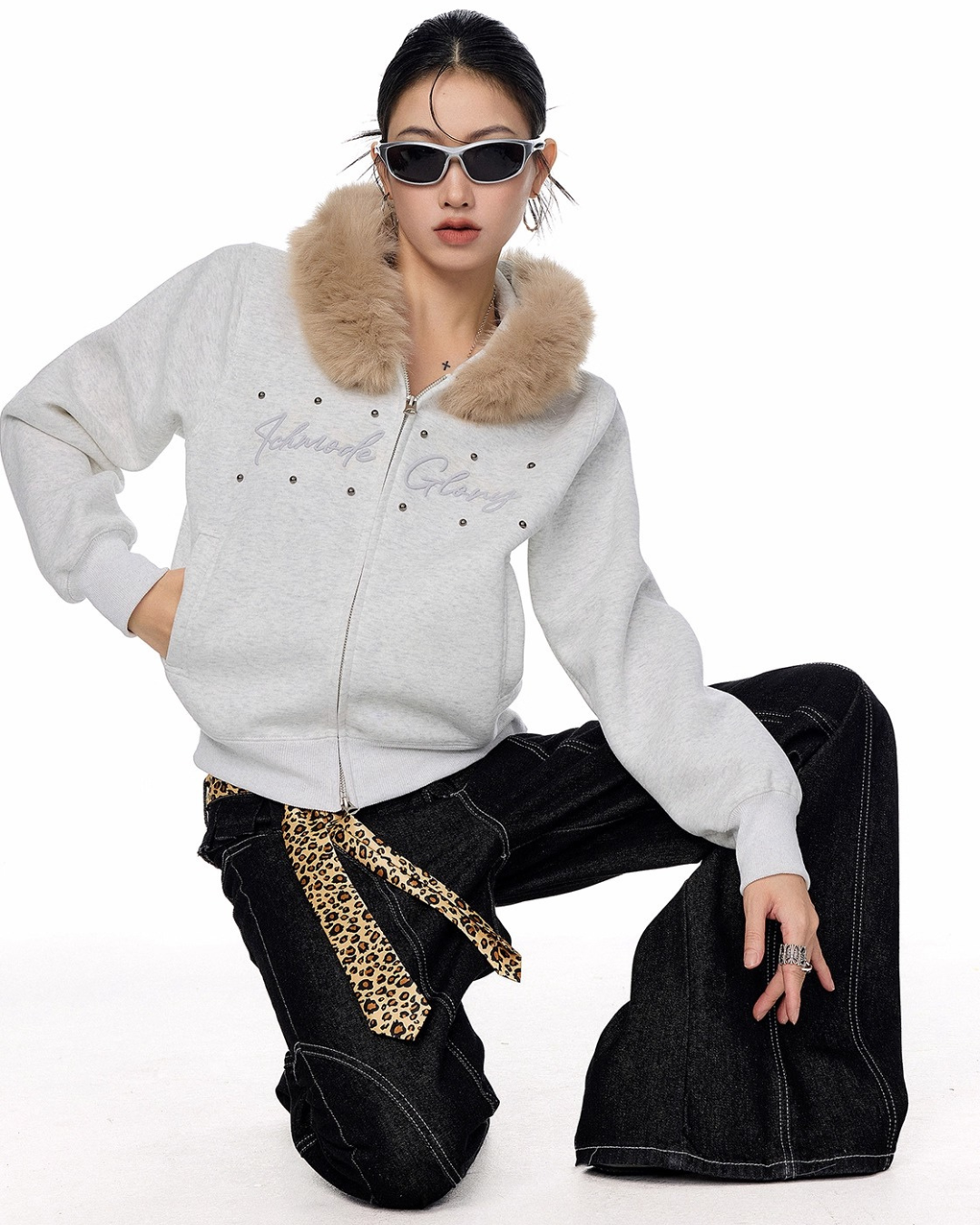 Fur Hood Short Jacket