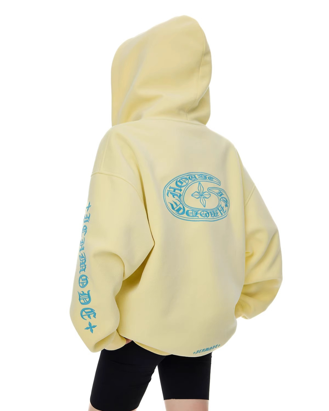 Bold Lettering Zip Hoodie