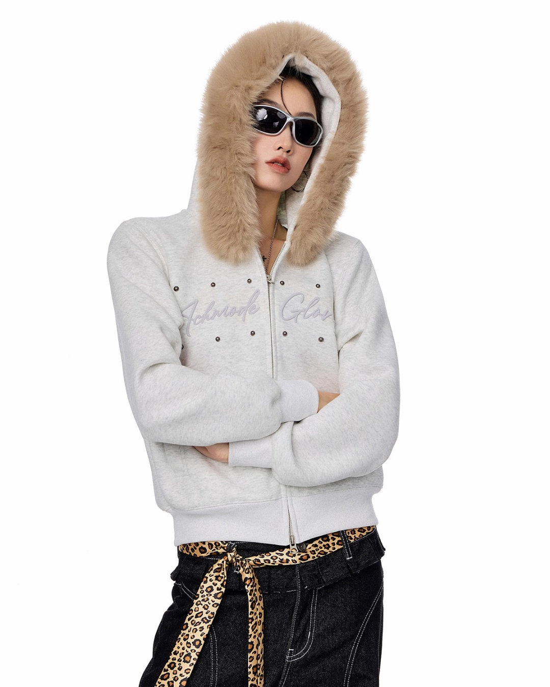 Fur Hood Short Jacket