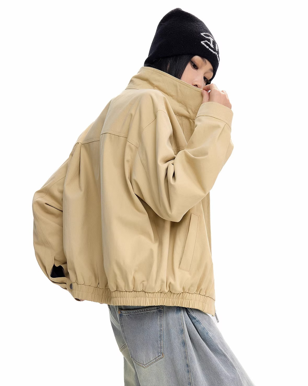 Oversized Harrington Jacket