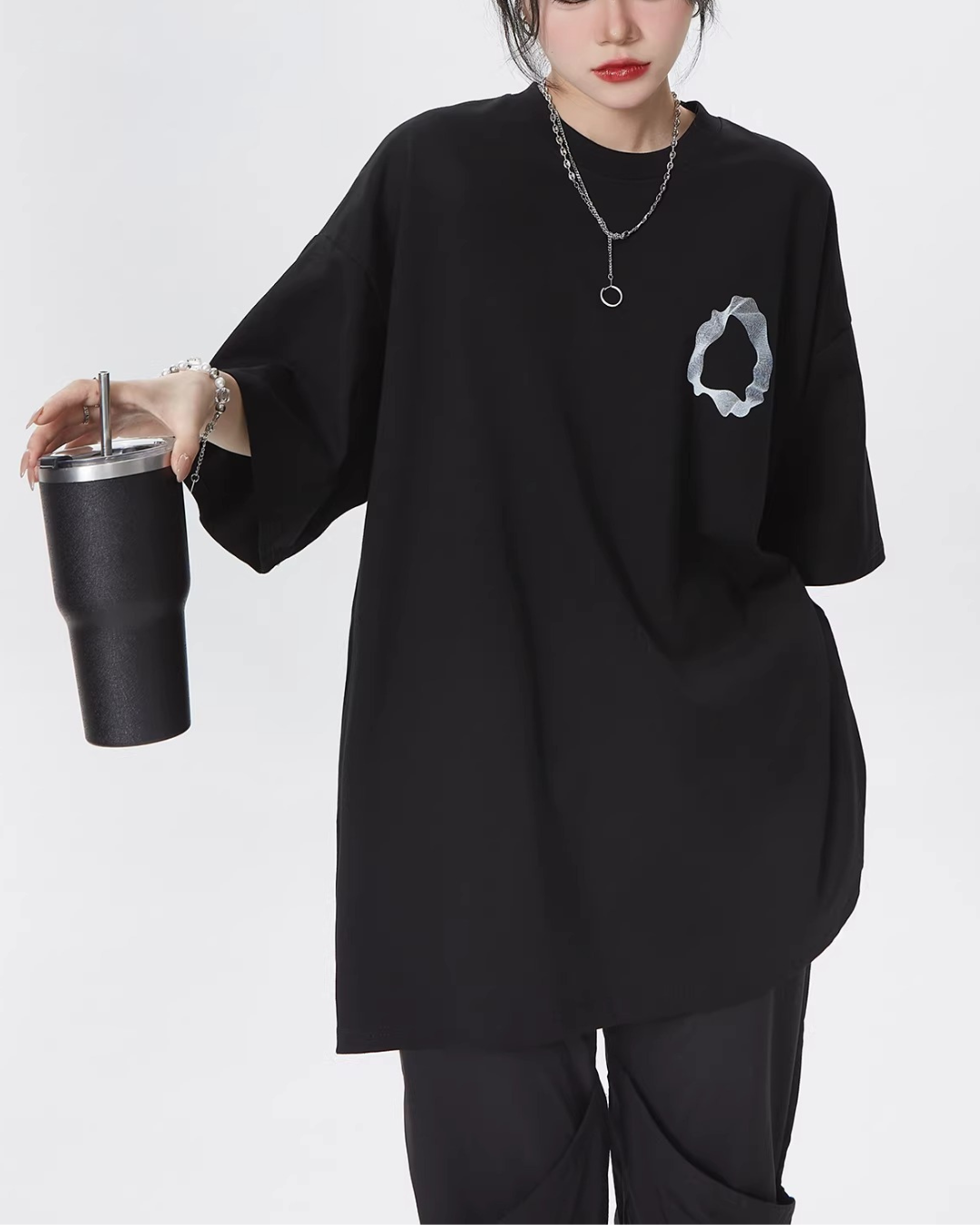 Fluid Motion Graphic Tee