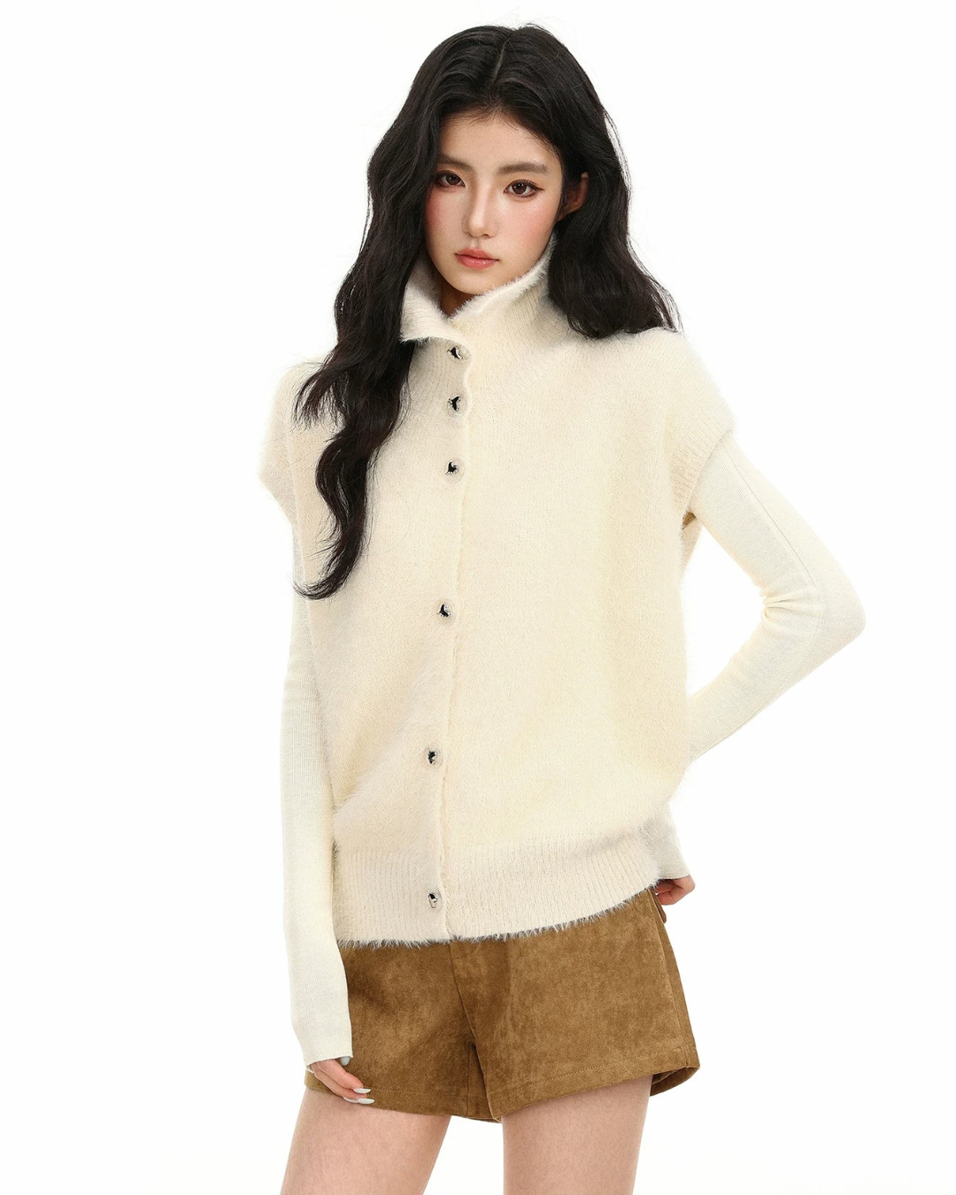 Brushed Knit Vest