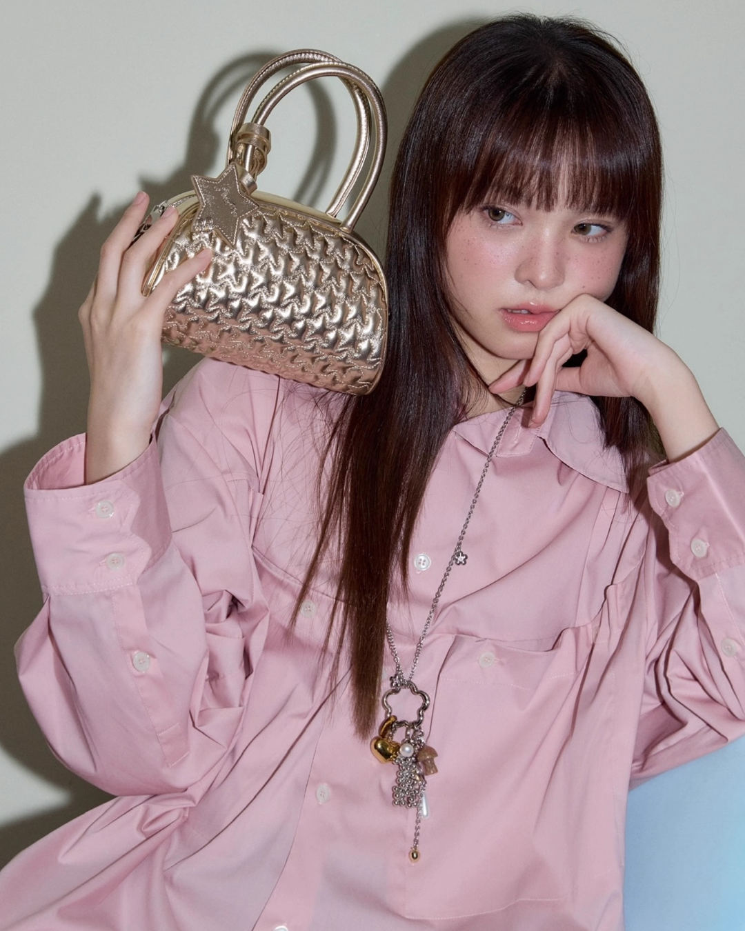 Star Gold Mini Clutch Bag