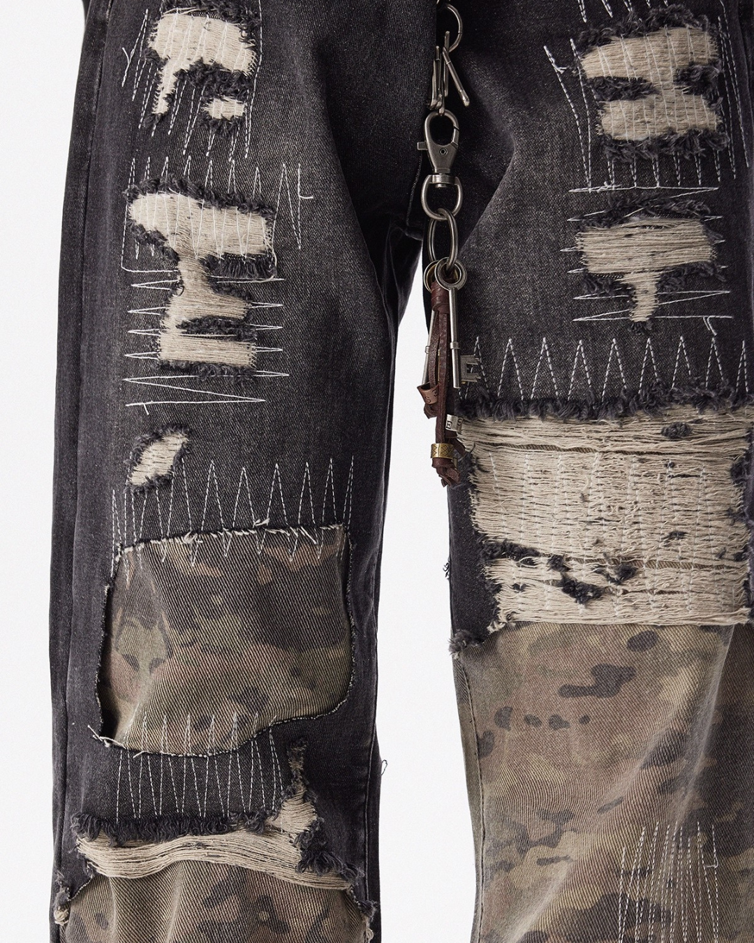 Rugged Stitch Wide Pants