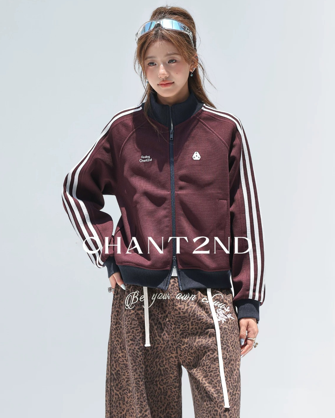 Waffle Stripe Track Jacket