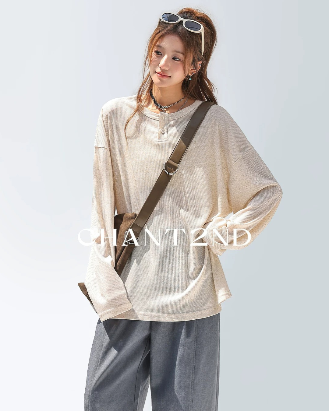 Oversized Heather Henley