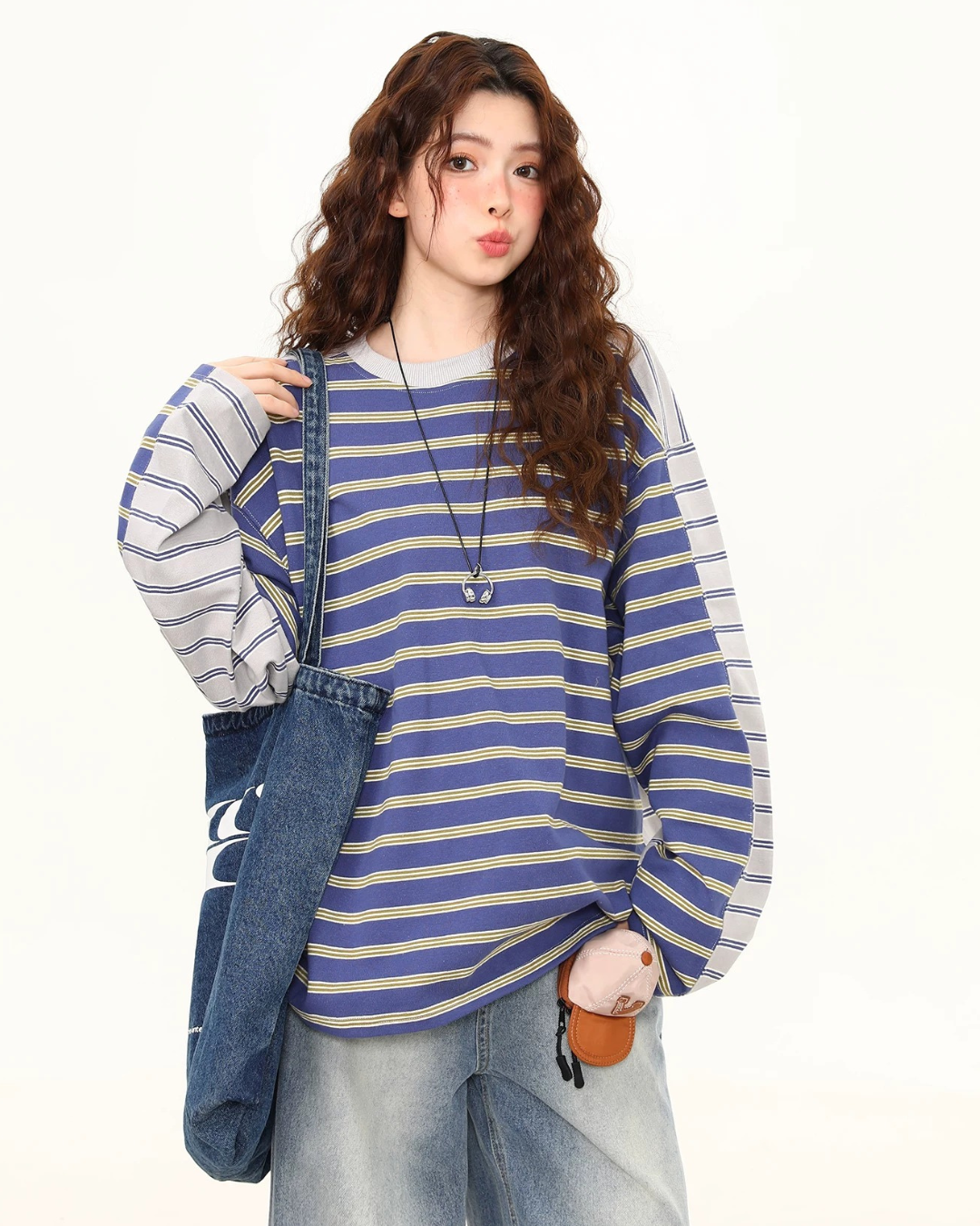Contrast Stripe Sweatshirt
