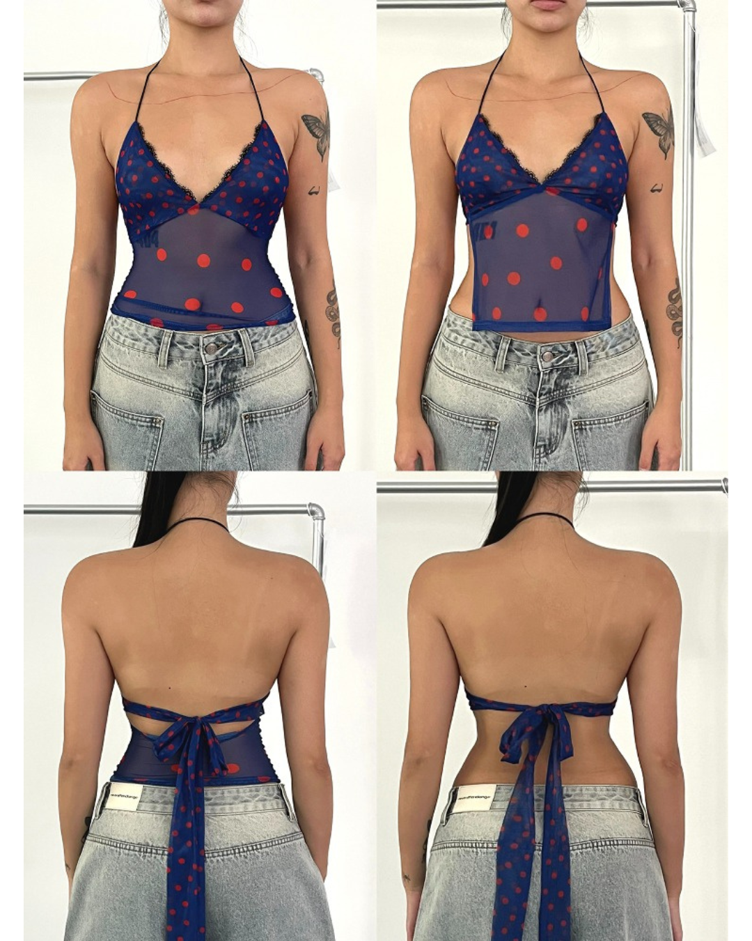 Dot Sheer Passion Top