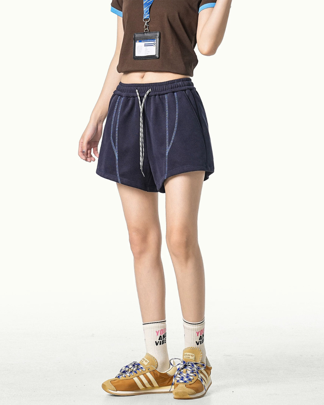 Topstitch Relaxed Fit Shorts