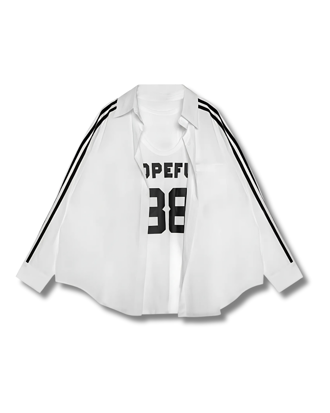 ALL-match Sheer shirt & Tank Dress