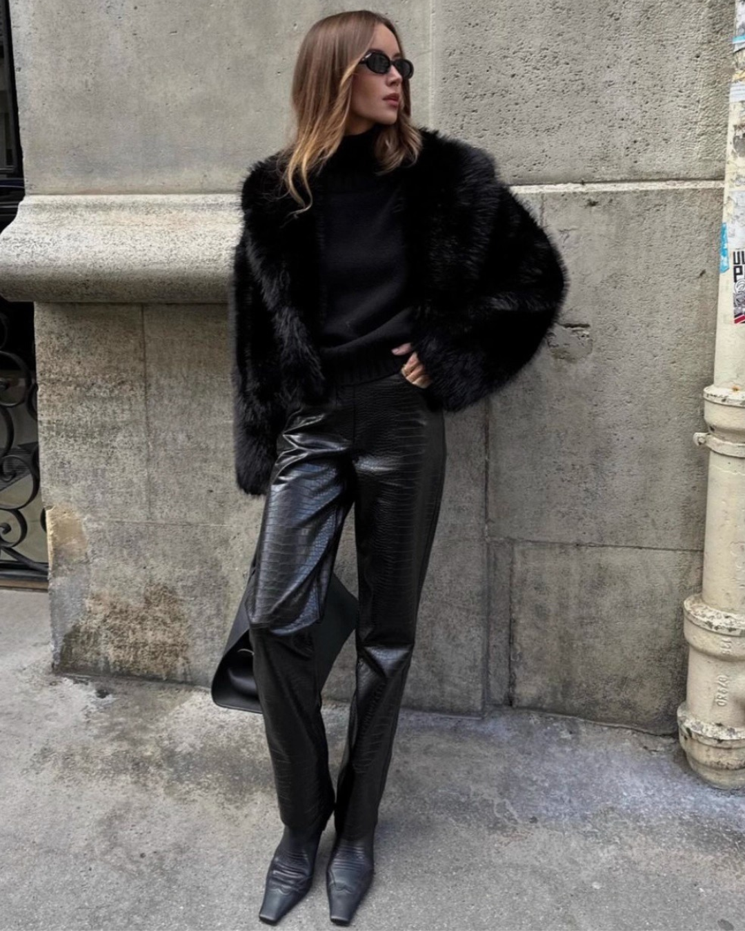 Noir Luxe Fur Jacket