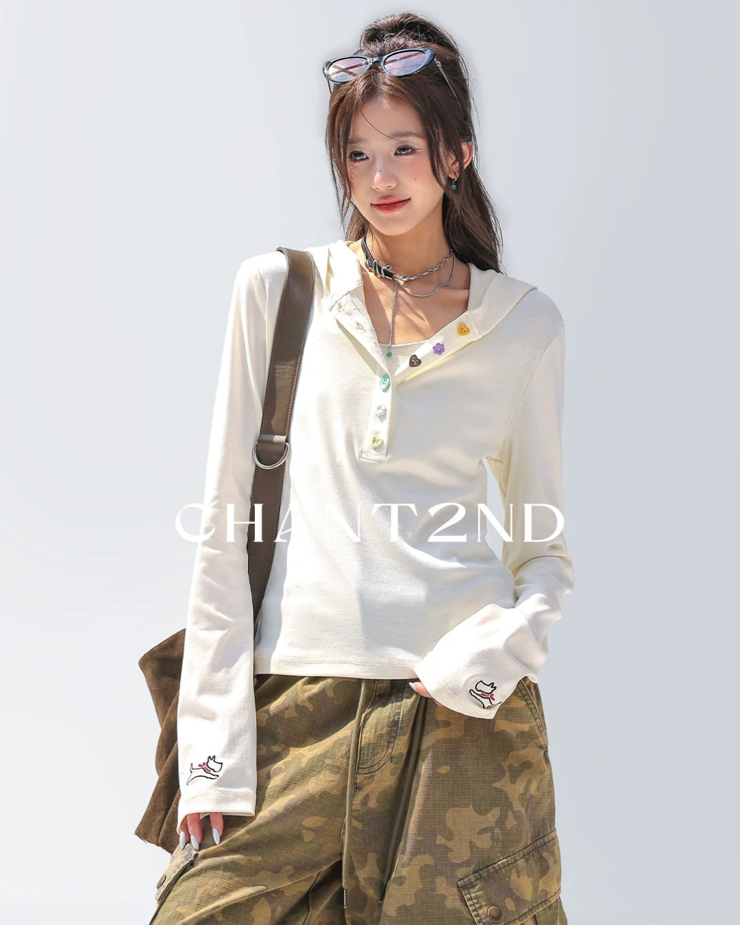 Heart Button Polo