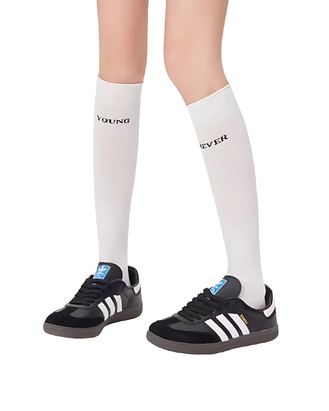 2color Knee Socks