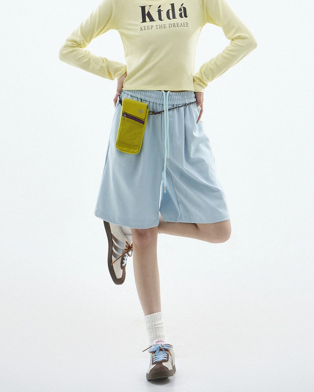 Drawstring Loose Fit Sport Shorts