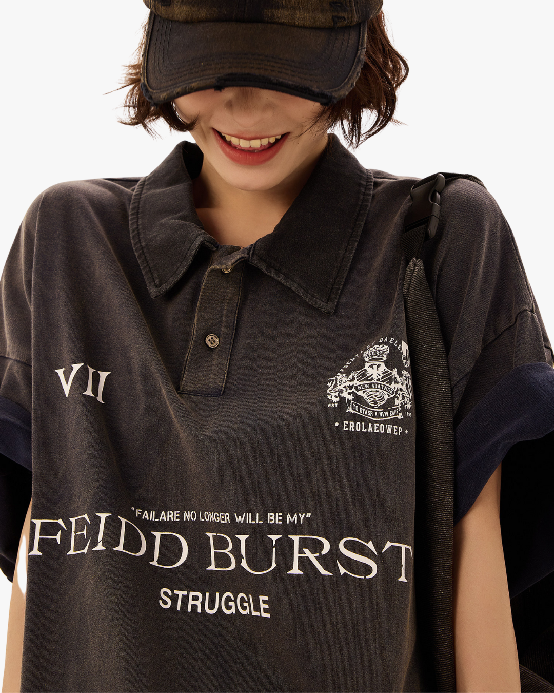 Struggle Graphic Oversized Polo