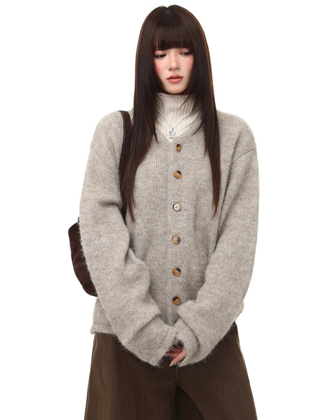 Tortoise Button Cardigan