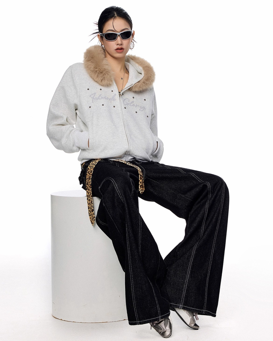 Fur Hood Short Jacket