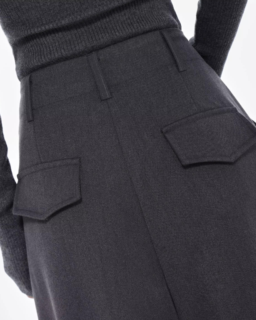 Sleek Tailored Wide Pants