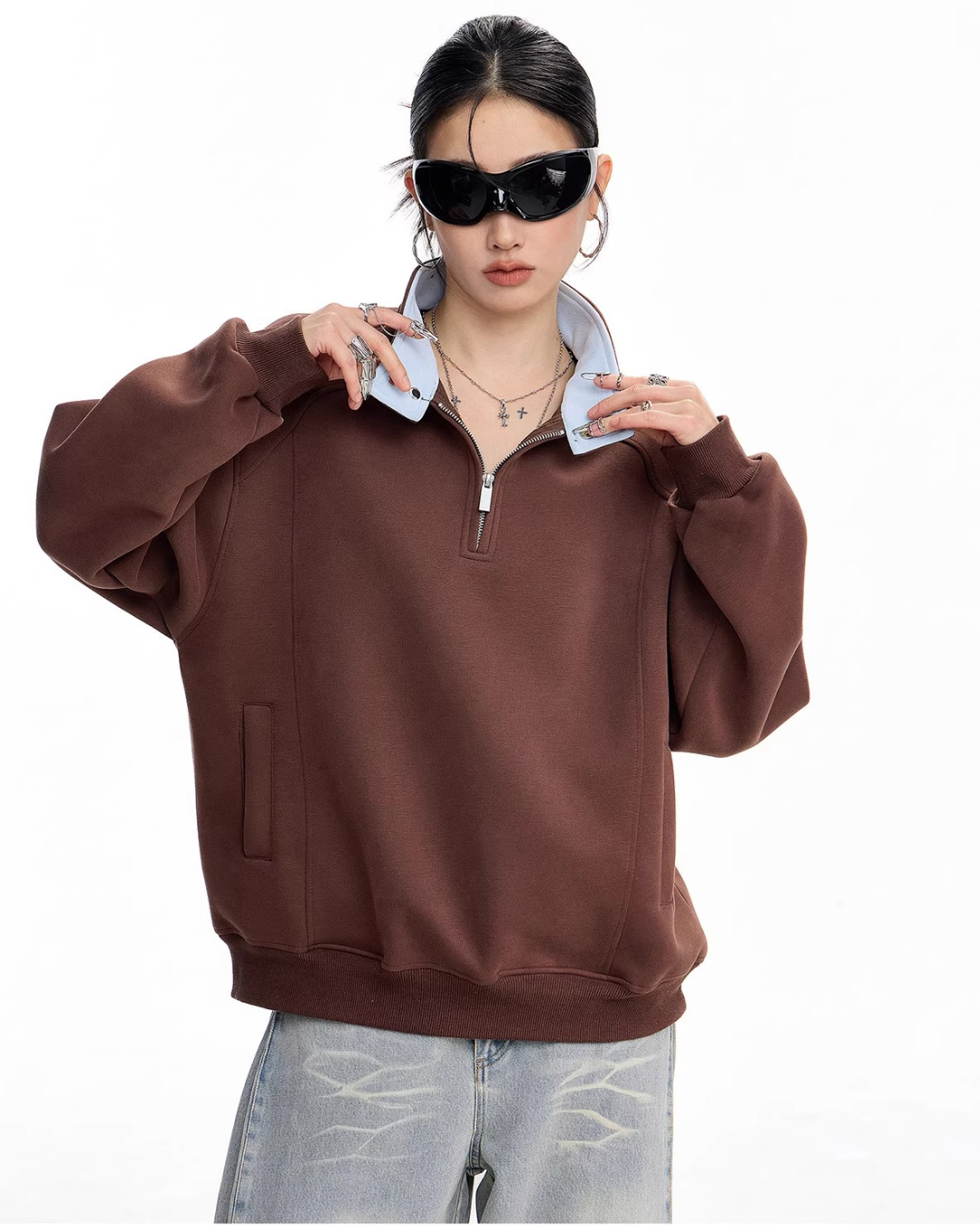 Half Zip Sweat Pullover