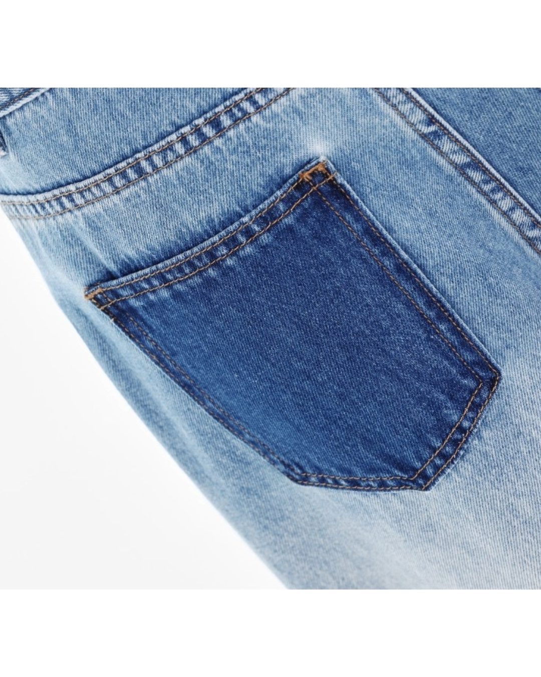 Distressed Fade Wide Jeans