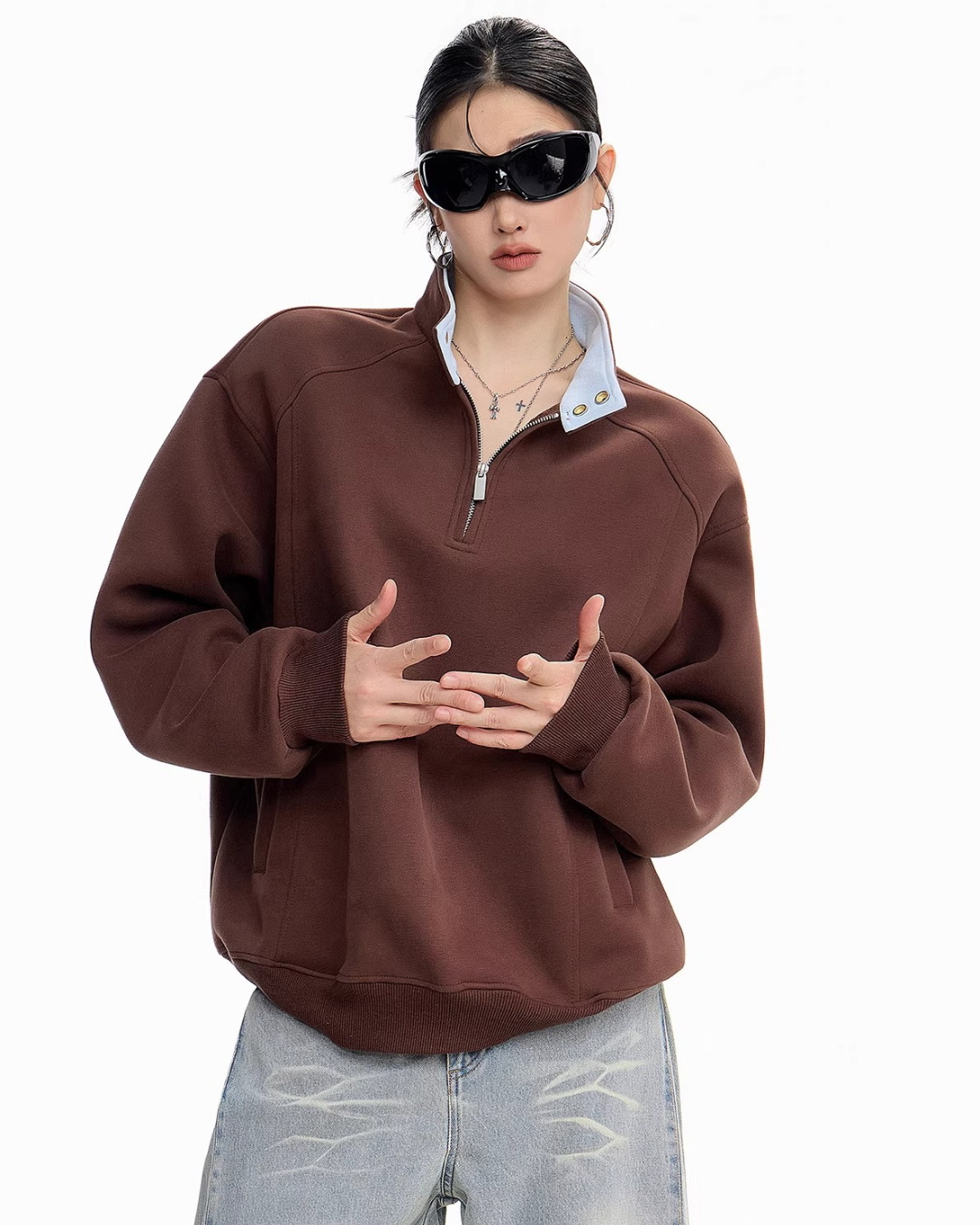 Half Zip Sweat Pullover