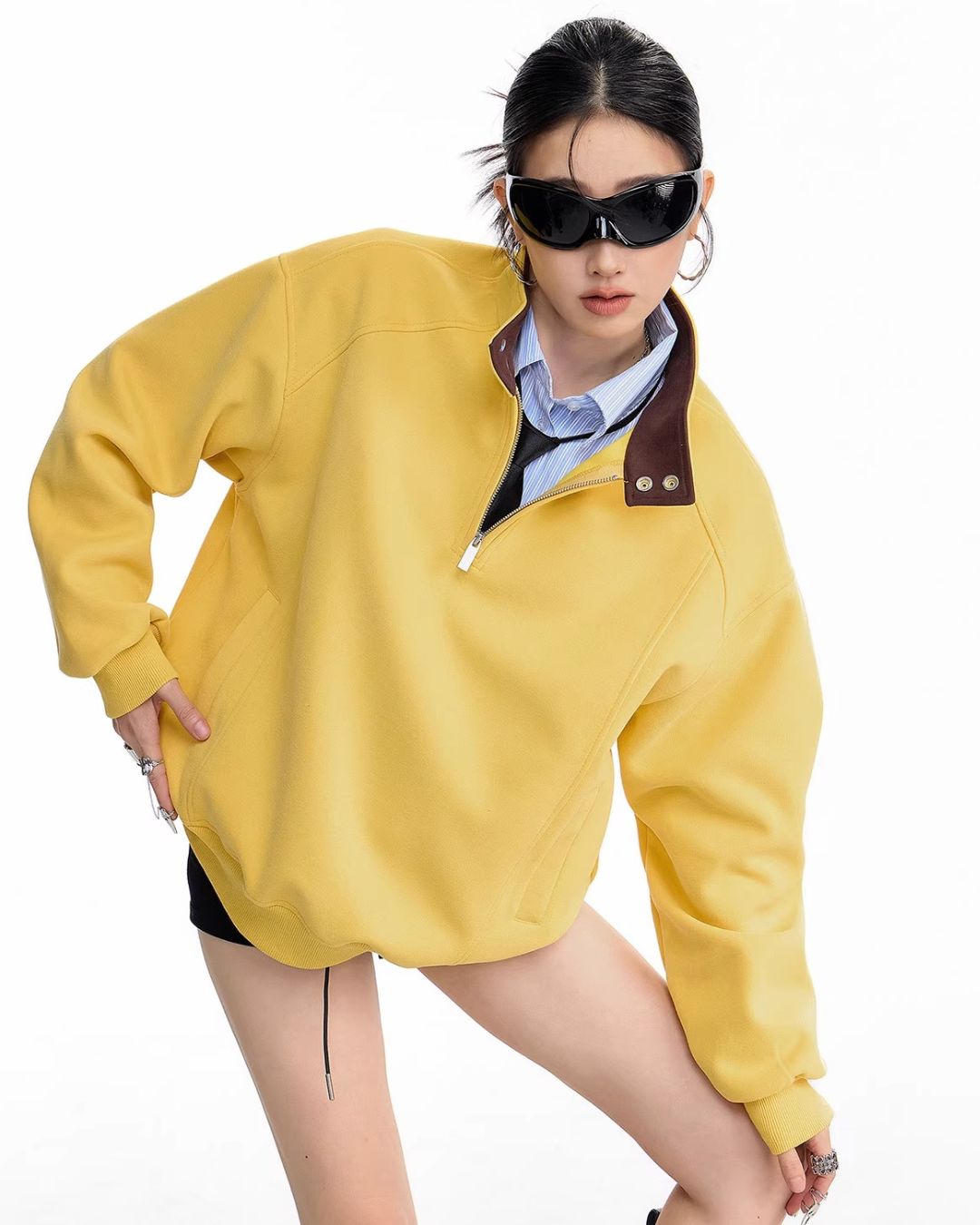 Half Zip Sweat Pullover