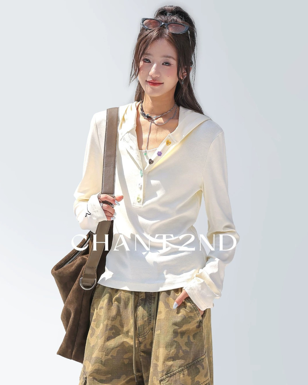 Heart Button Polo